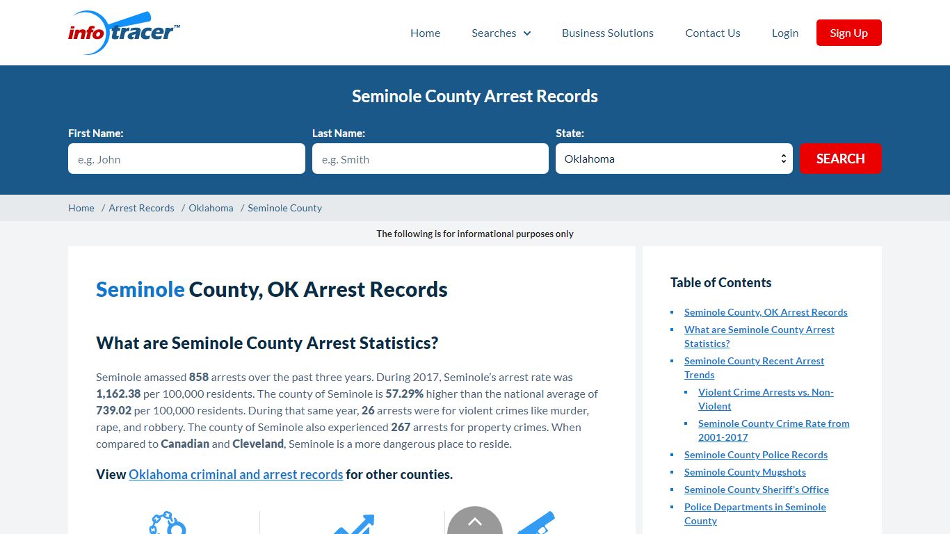 Seminole County, OK Arrests, Mugshots & Jail Records - InfoTracer